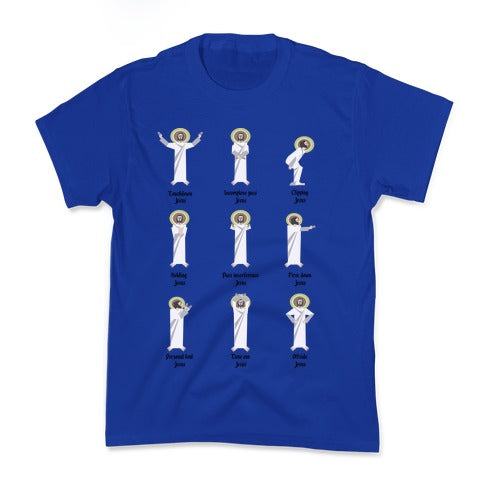 Touchdown Jesus (Black Type) Kid's Tee